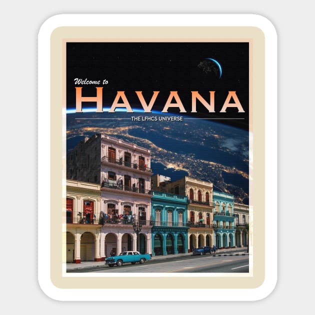 POSTCARD: HAVANA. Sticker by LFHCS